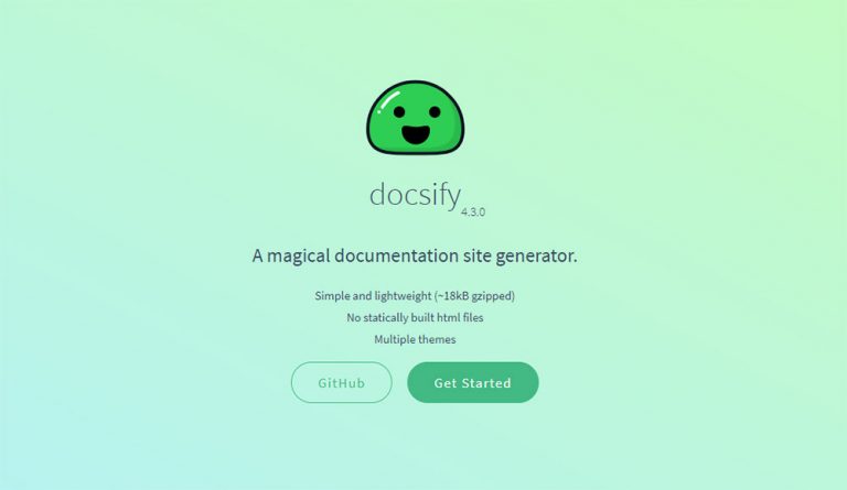 Создание документации с помощью файлов уценки с помощью Docsify