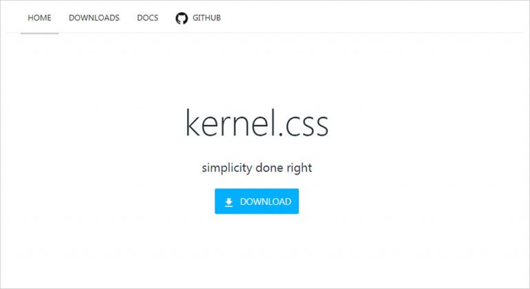 Kernel.css – легкий, семантический и ненавязчивый интерфейс