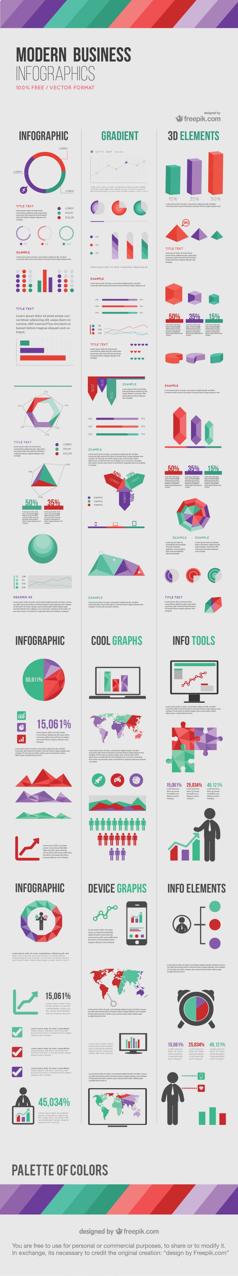 Freebie Release: элементы современного бизнеса “Инфографика”