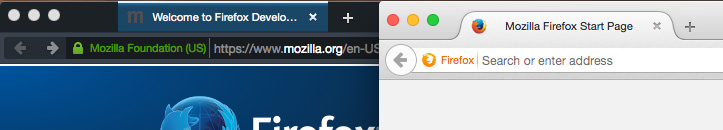 Взгляд в: Firefox Developer Edition