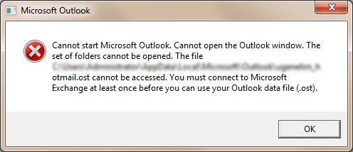 Получите решение для ошибки «Не удается запустить Microsoft Outlook, не удается открыть окно Outlook»