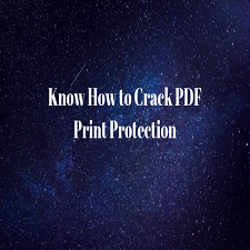 Как лучше всего взломать защиту печати в файлах PDF?