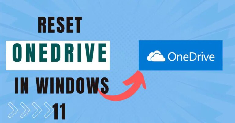 Как сбросить OneDrive в Windows 11