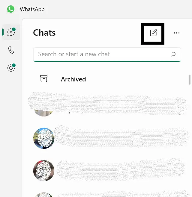 новый значок чата для сообщения самому себе в WhatsApp
