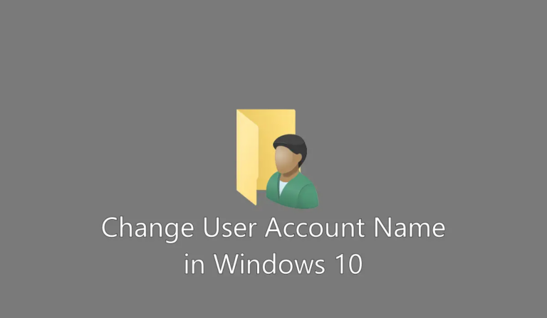 Как изменить имя папки пользователя в Windows 10?