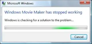 Windows Movie Maker перестал работать